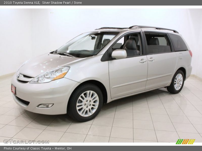 Silver Shadow Pearl / Stone 2010 Toyota Sienna XLE