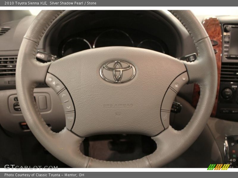 Silver Shadow Pearl / Stone 2010 Toyota Sienna XLE