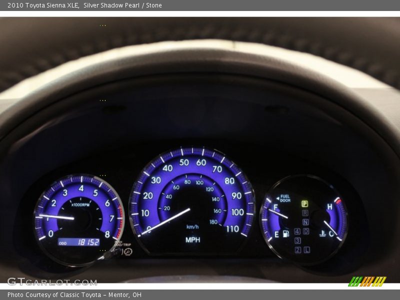 Silver Shadow Pearl / Stone 2010 Toyota Sienna XLE