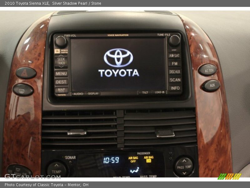 Silver Shadow Pearl / Stone 2010 Toyota Sienna XLE