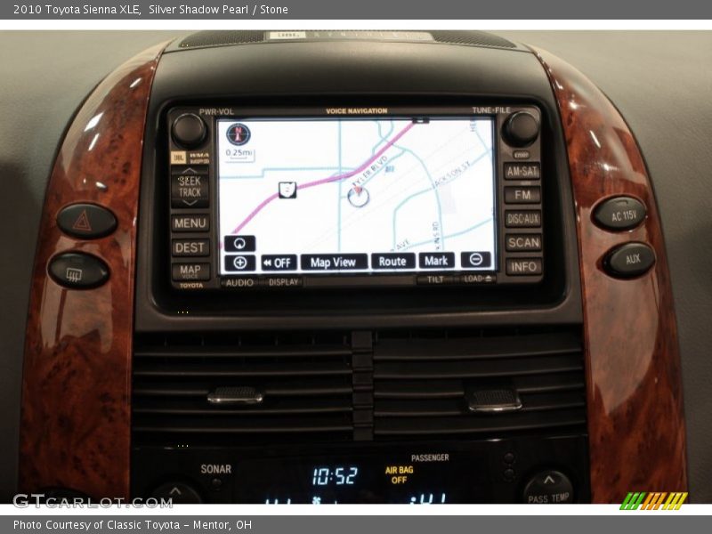 Silver Shadow Pearl / Stone 2010 Toyota Sienna XLE