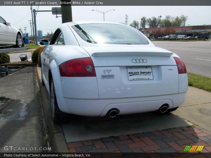 Brilliant White / Aviator Gray 2003 Audi TT 1.8T quattro Coupe