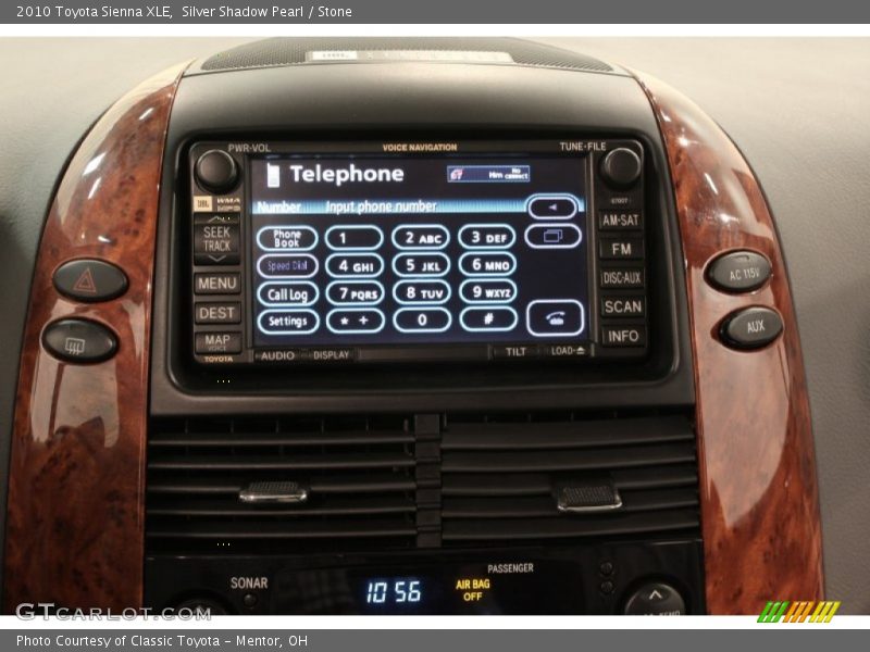 Silver Shadow Pearl / Stone 2010 Toyota Sienna XLE