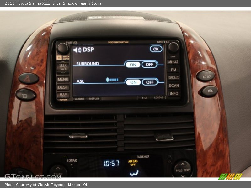 Silver Shadow Pearl / Stone 2010 Toyota Sienna XLE