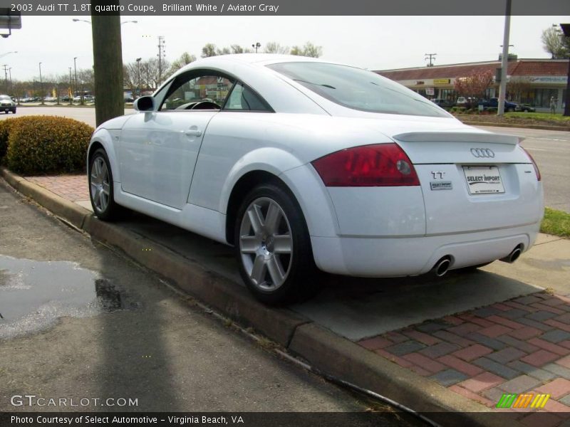 Brilliant White / Aviator Gray 2003 Audi TT 1.8T quattro Coupe