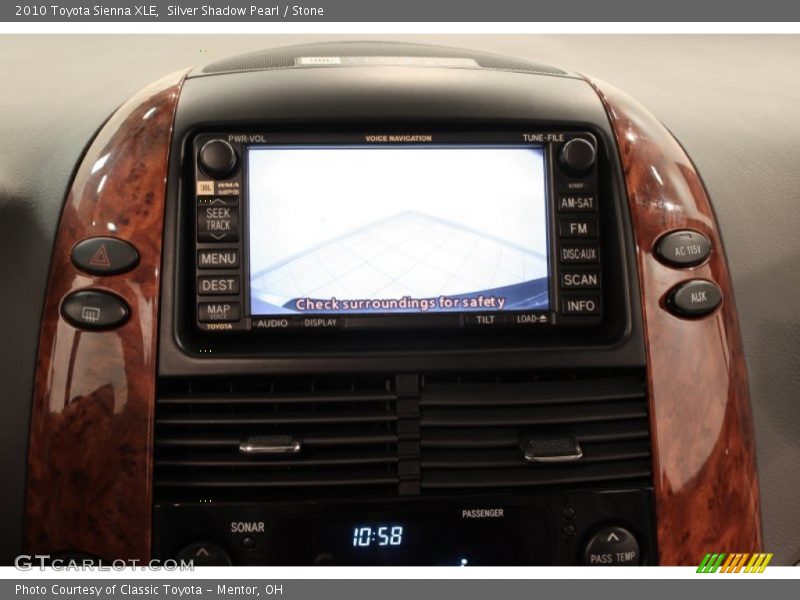 Silver Shadow Pearl / Stone 2010 Toyota Sienna XLE