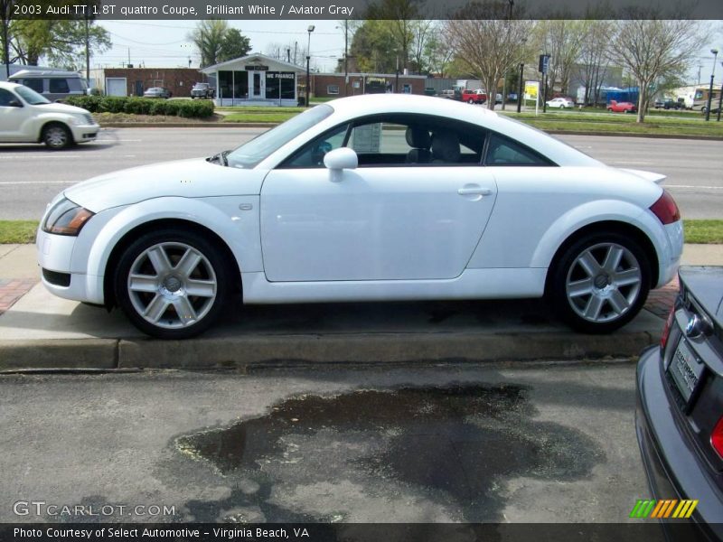 Brilliant White / Aviator Gray 2003 Audi TT 1.8T quattro Coupe