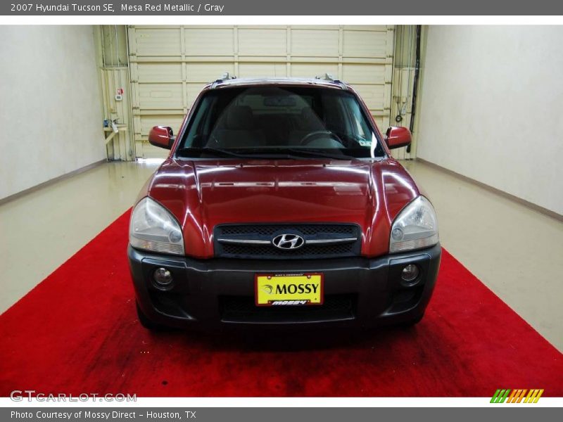 Mesa Red Metallic / Gray 2007 Hyundai Tucson SE