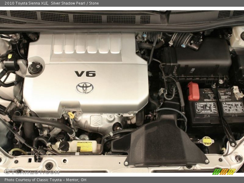 Silver Shadow Pearl / Stone 2010 Toyota Sienna XLE
