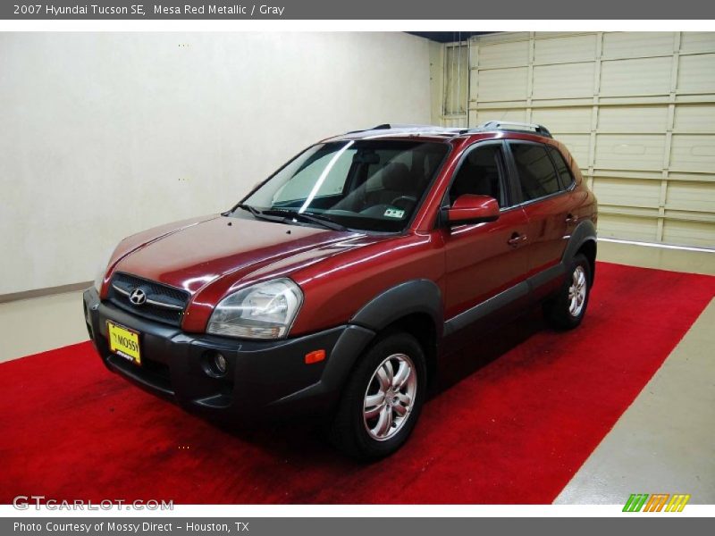 Mesa Red Metallic / Gray 2007 Hyundai Tucson SE