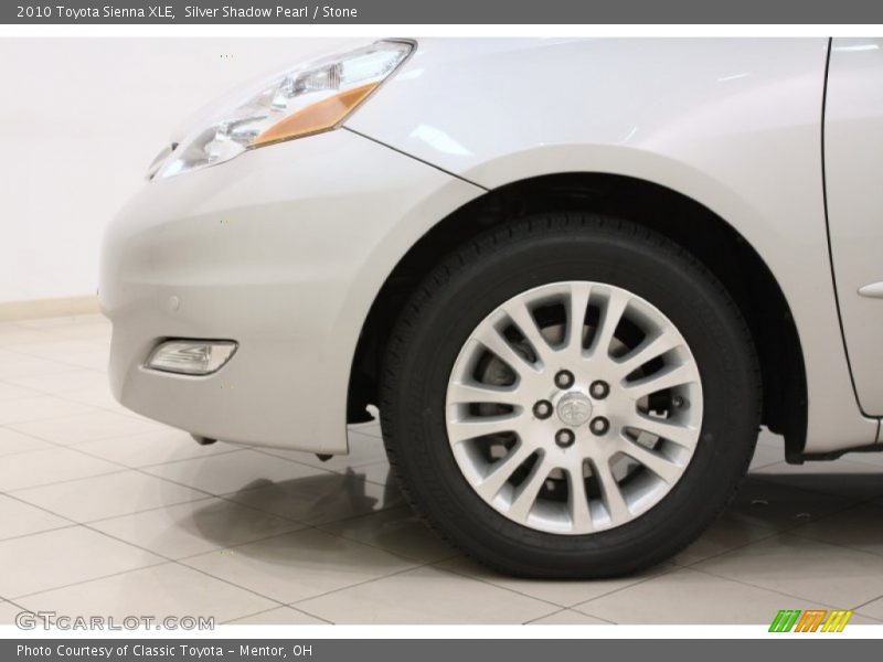 Silver Shadow Pearl / Stone 2010 Toyota Sienna XLE