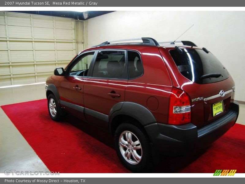 Mesa Red Metallic / Gray 2007 Hyundai Tucson SE
