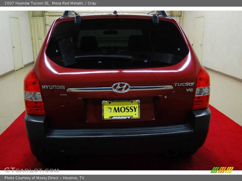 Mesa Red Metallic / Gray 2007 Hyundai Tucson SE