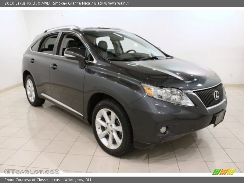Smokey Granite Mica / Black/Brown Walnut 2010 Lexus RX 350 AWD