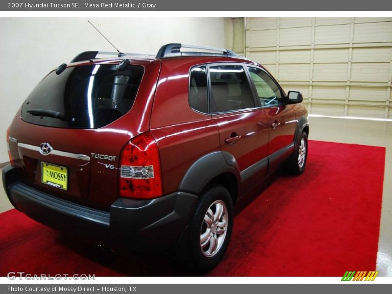 Mesa Red Metallic / Gray 2007 Hyundai Tucson SE