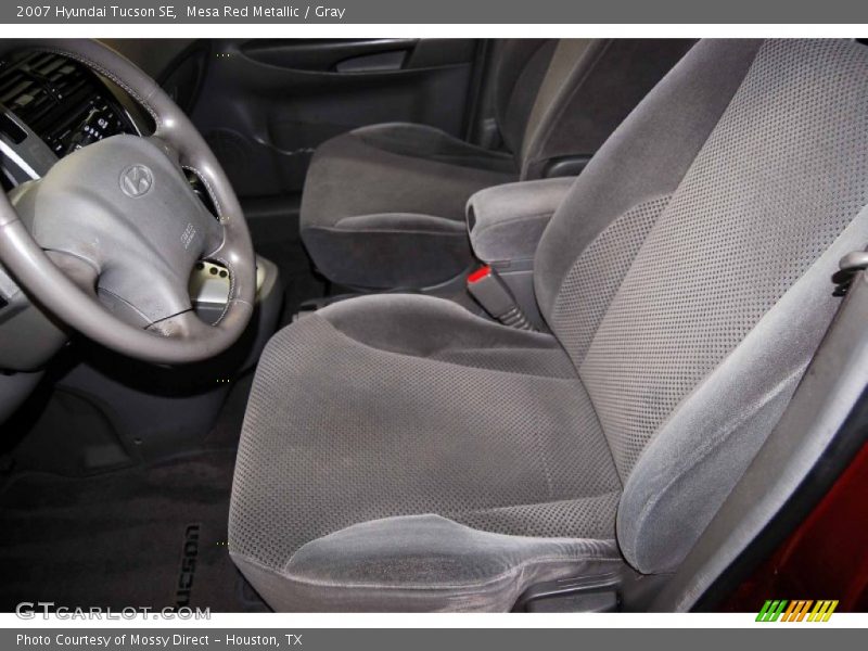Mesa Red Metallic / Gray 2007 Hyundai Tucson SE
