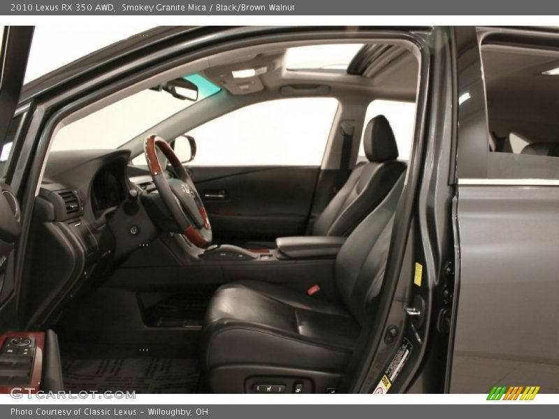 Smokey Granite Mica / Black/Brown Walnut 2010 Lexus RX 350 AWD
