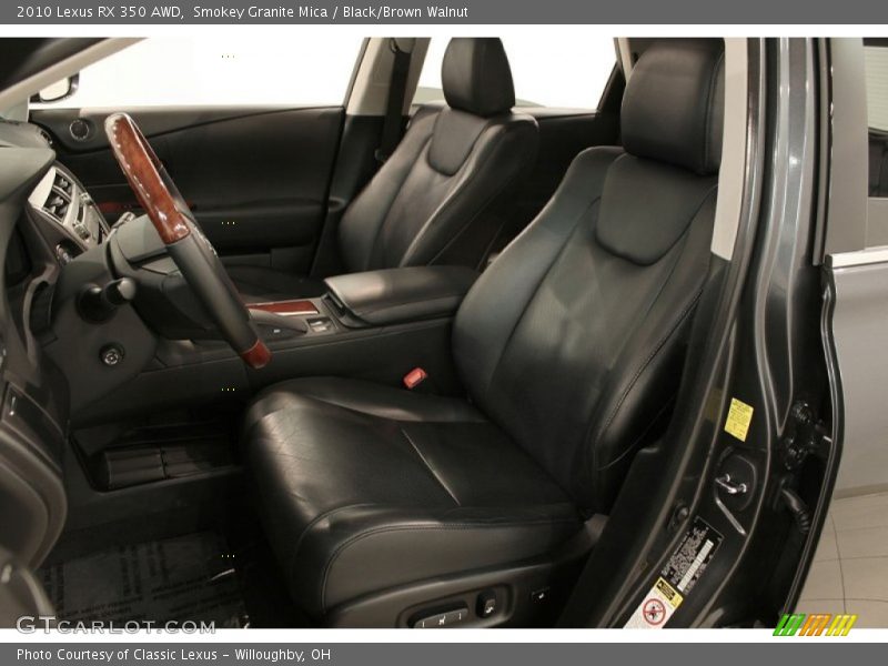 Smokey Granite Mica / Black/Brown Walnut 2010 Lexus RX 350 AWD