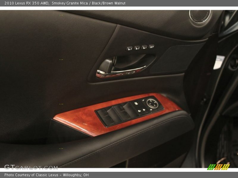 Smokey Granite Mica / Black/Brown Walnut 2010 Lexus RX 350 AWD