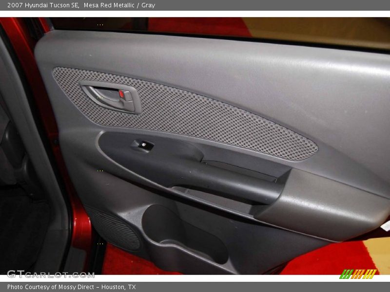 Mesa Red Metallic / Gray 2007 Hyundai Tucson SE