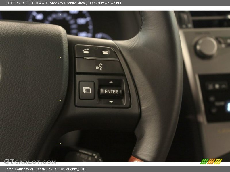 Smokey Granite Mica / Black/Brown Walnut 2010 Lexus RX 350 AWD
