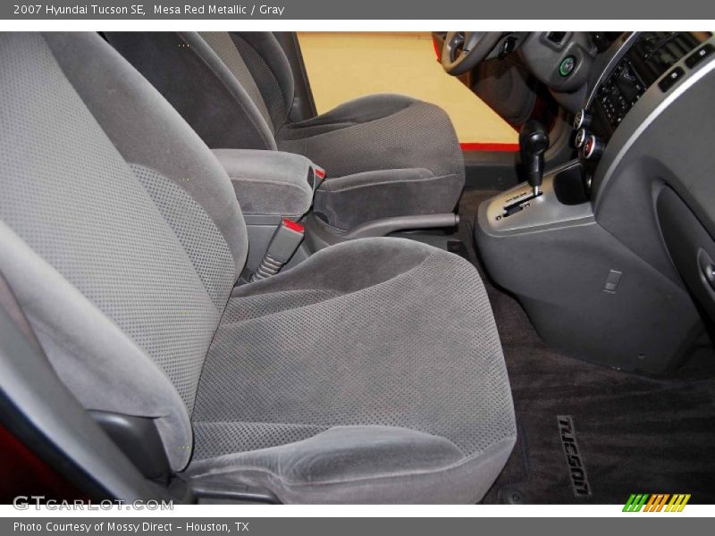 Mesa Red Metallic / Gray 2007 Hyundai Tucson SE