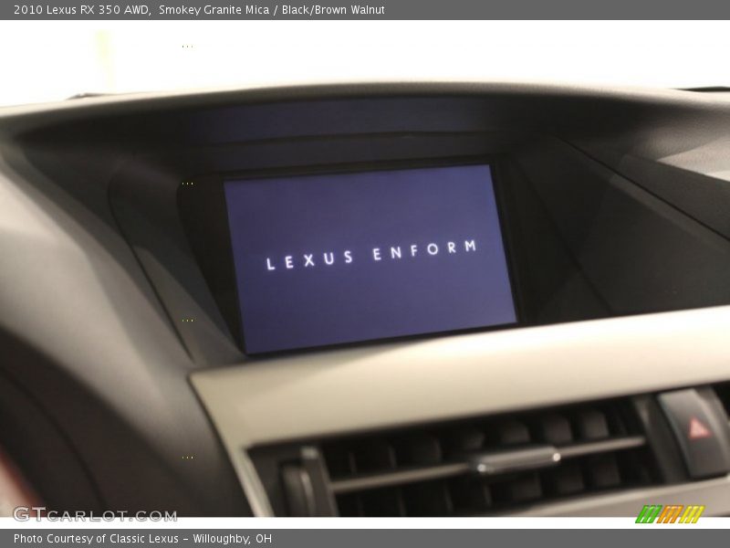 Smokey Granite Mica / Black/Brown Walnut 2010 Lexus RX 350 AWD