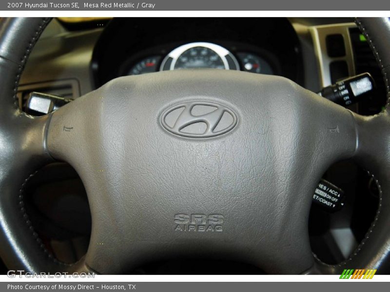 Mesa Red Metallic / Gray 2007 Hyundai Tucson SE
