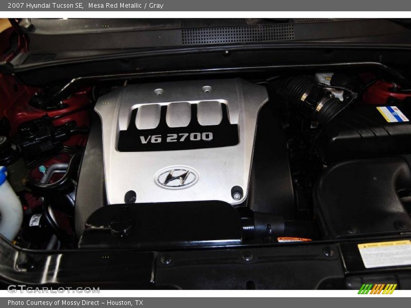 Mesa Red Metallic / Gray 2007 Hyundai Tucson SE
