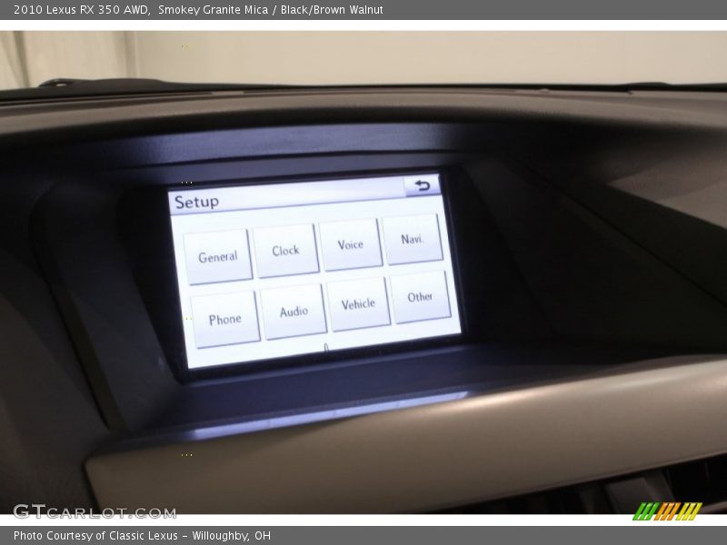 Smokey Granite Mica / Black/Brown Walnut 2010 Lexus RX 350 AWD