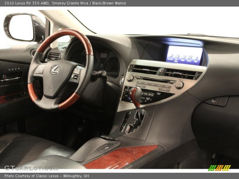 Smokey Granite Mica / Black/Brown Walnut 2010 Lexus RX 350 AWD