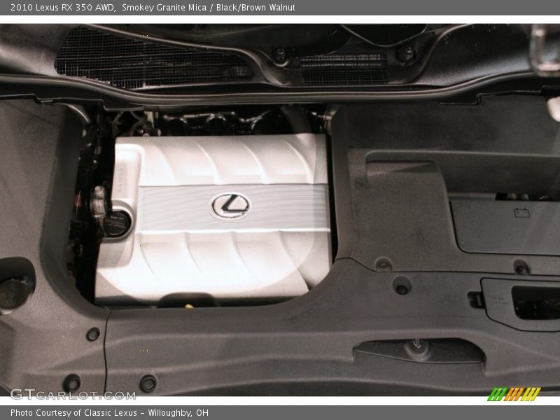 Smokey Granite Mica / Black/Brown Walnut 2010 Lexus RX 350 AWD