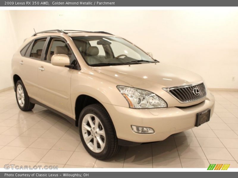 Golden Almond Metallic / Parchment 2009 Lexus RX 350 AWD