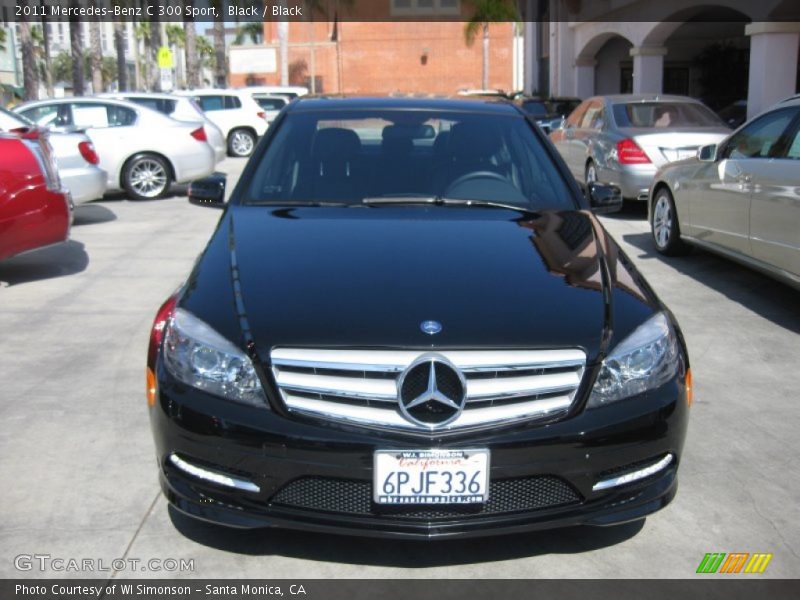 Black / Black 2011 Mercedes-Benz C 300 Sport