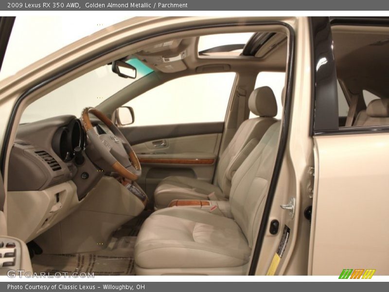 Golden Almond Metallic / Parchment 2009 Lexus RX 350 AWD
