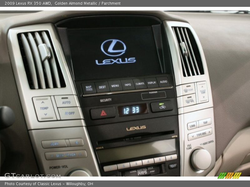 Golden Almond Metallic / Parchment 2009 Lexus RX 350 AWD