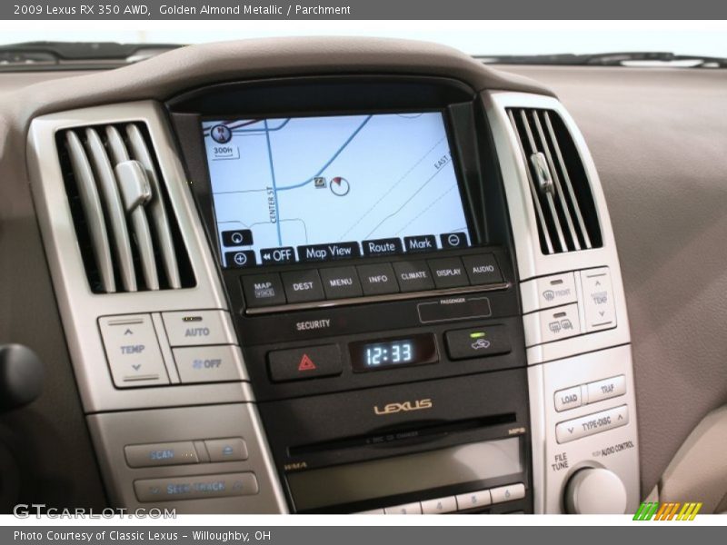 Golden Almond Metallic / Parchment 2009 Lexus RX 350 AWD