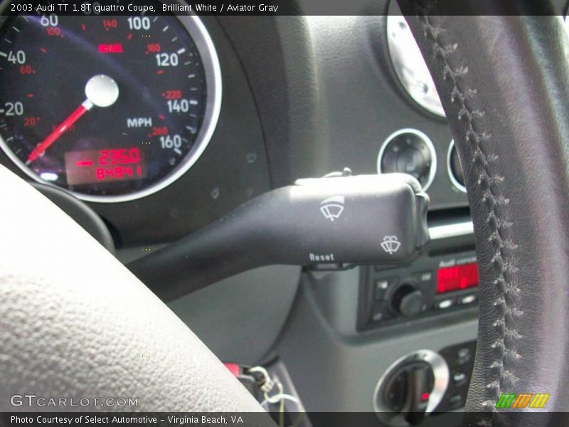 Brilliant White / Aviator Gray 2003 Audi TT 1.8T quattro Coupe