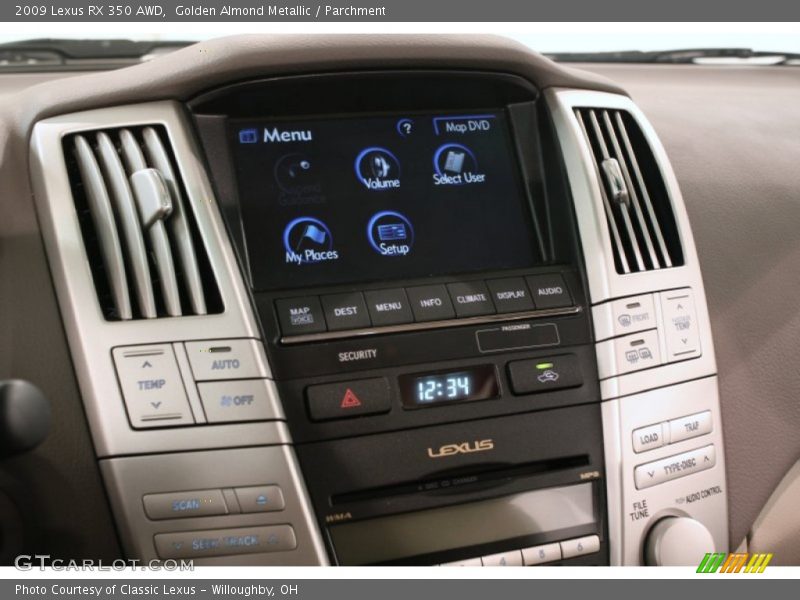 Golden Almond Metallic / Parchment 2009 Lexus RX 350 AWD