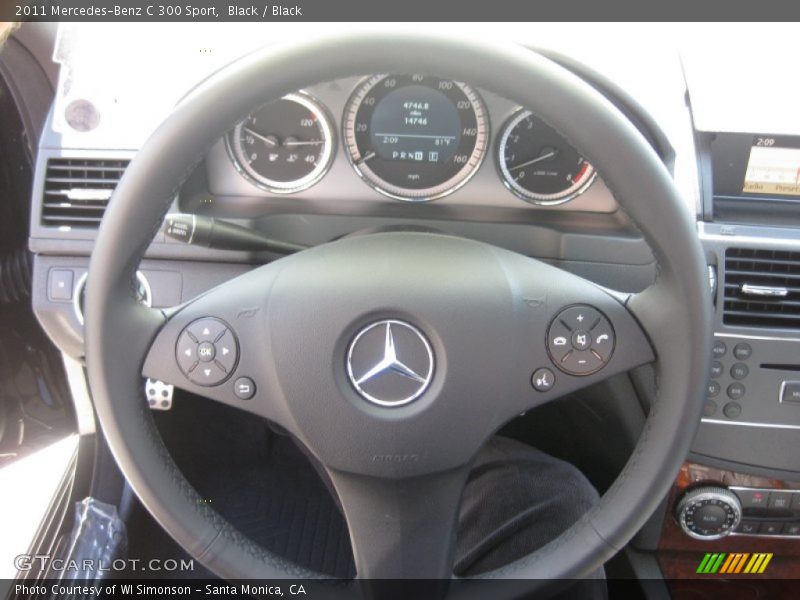 Black / Black 2011 Mercedes-Benz C 300 Sport