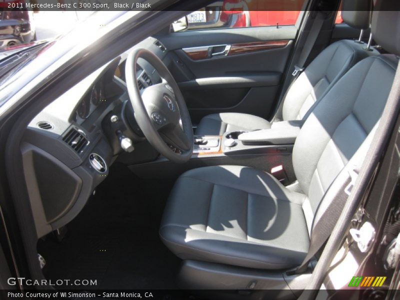Black / Black 2011 Mercedes-Benz C 300 Sport