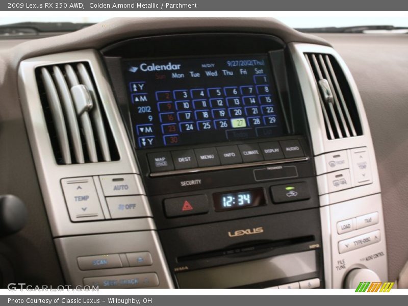 Golden Almond Metallic / Parchment 2009 Lexus RX 350 AWD