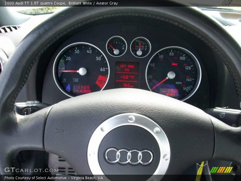 Brilliant White / Aviator Gray 2003 Audi TT 1.8T quattro Coupe