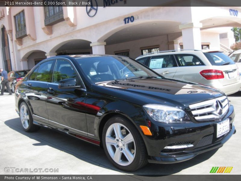 Black / Black 2011 Mercedes-Benz C 300 Sport