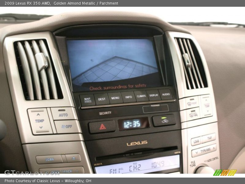 Golden Almond Metallic / Parchment 2009 Lexus RX 350 AWD