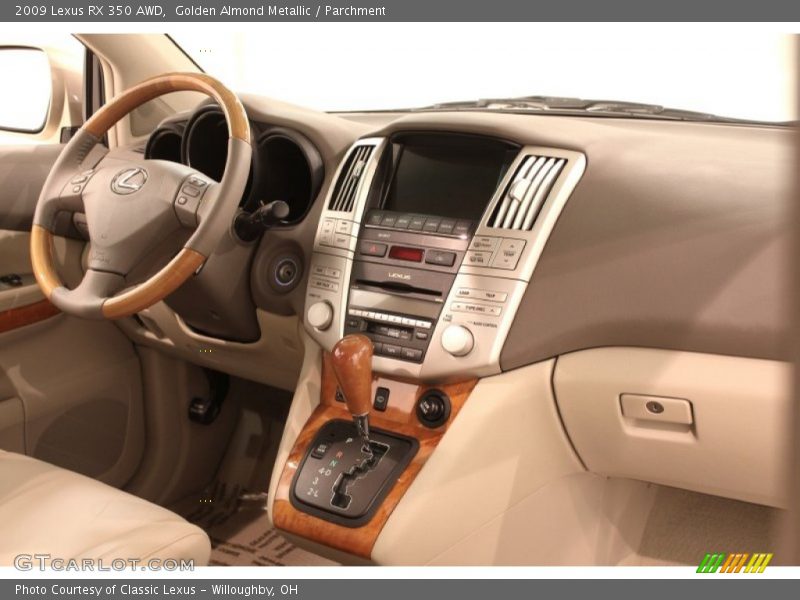 Golden Almond Metallic / Parchment 2009 Lexus RX 350 AWD