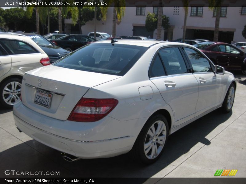 Arctic White / Black 2011 Mercedes-Benz C 300 Luxury