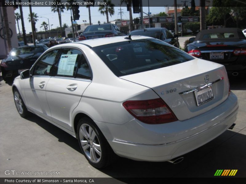 Arctic White / Black 2011 Mercedes-Benz C 300 Luxury