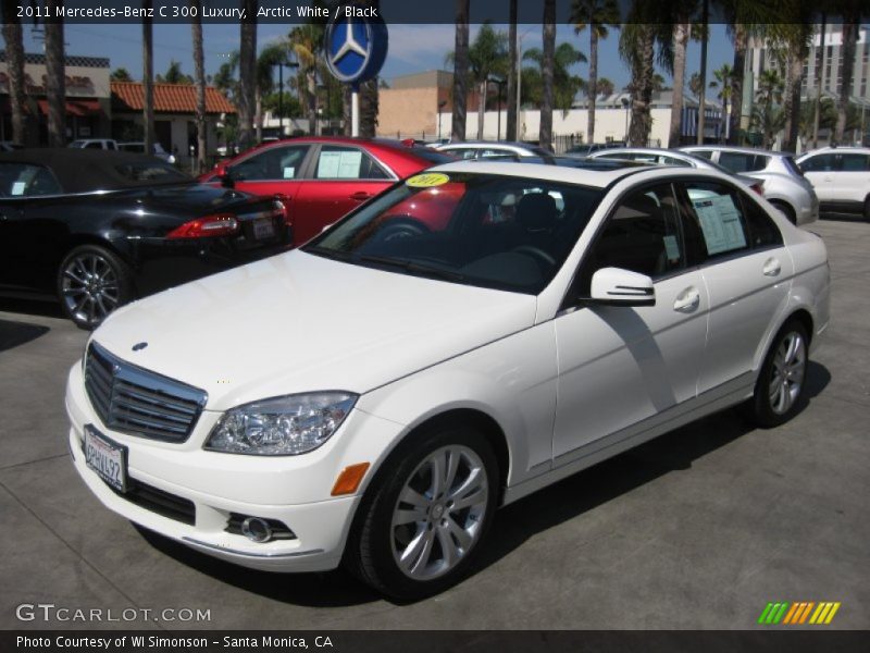 Arctic White / Black 2011 Mercedes-Benz C 300 Luxury