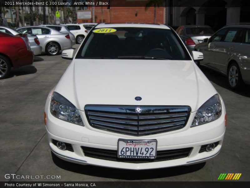 Arctic White / Black 2011 Mercedes-Benz C 300 Luxury